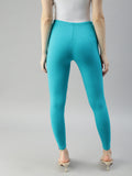 Prisma | Ankle Leggings-Turquoise Leggings