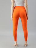 Prisma | Ankle Leggings-Orange Leggings