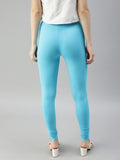 Prisma | Churidar Leggings-Aqua Blue Leggings