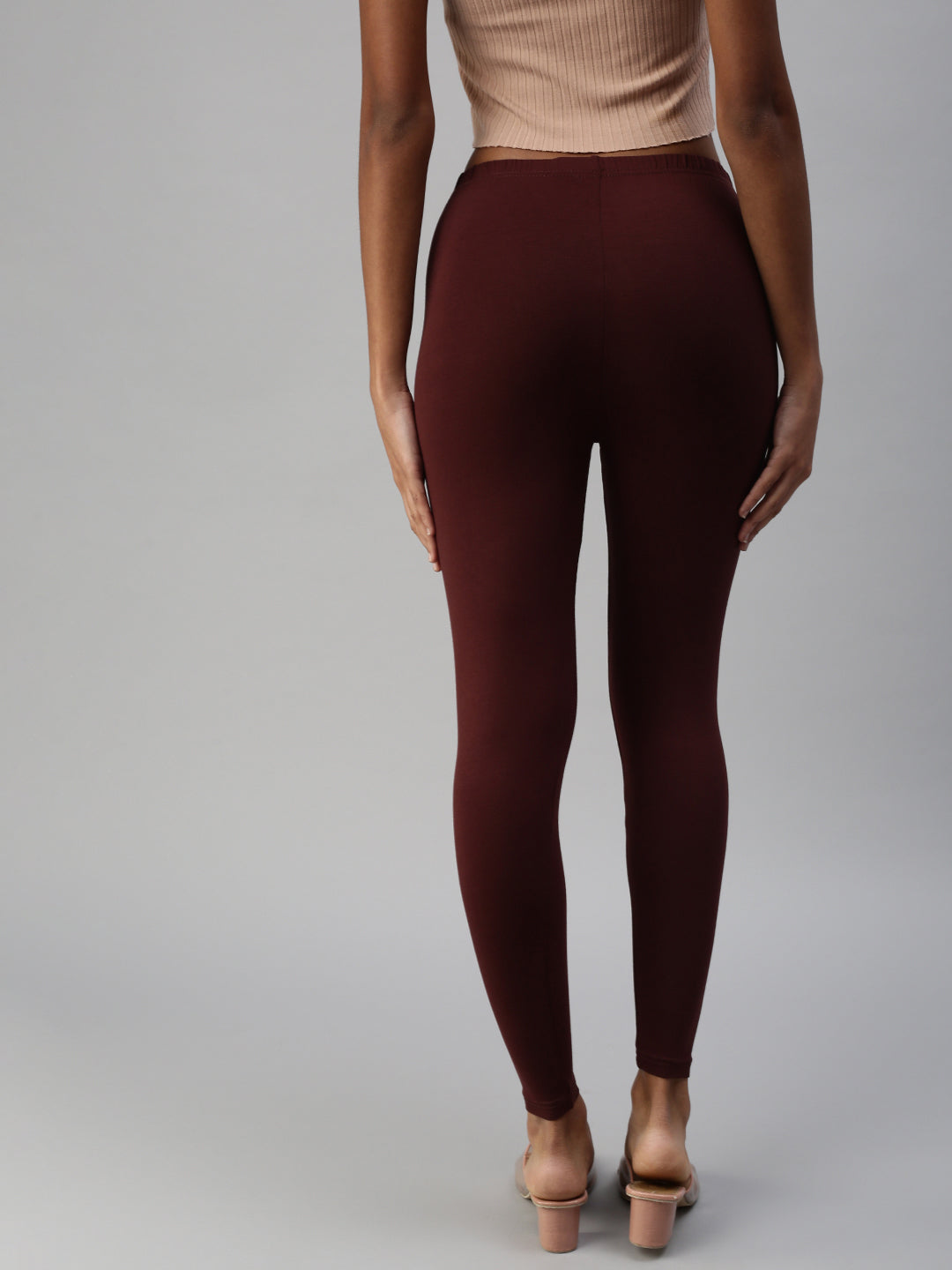 Prisma | Ankle Leggings-Chocolate Leggings