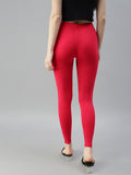 Prisma | Ankle Leggings-Crimson Red Leggings