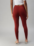 Prisma | Ankle Leggings-Cherry Brown Leggings
