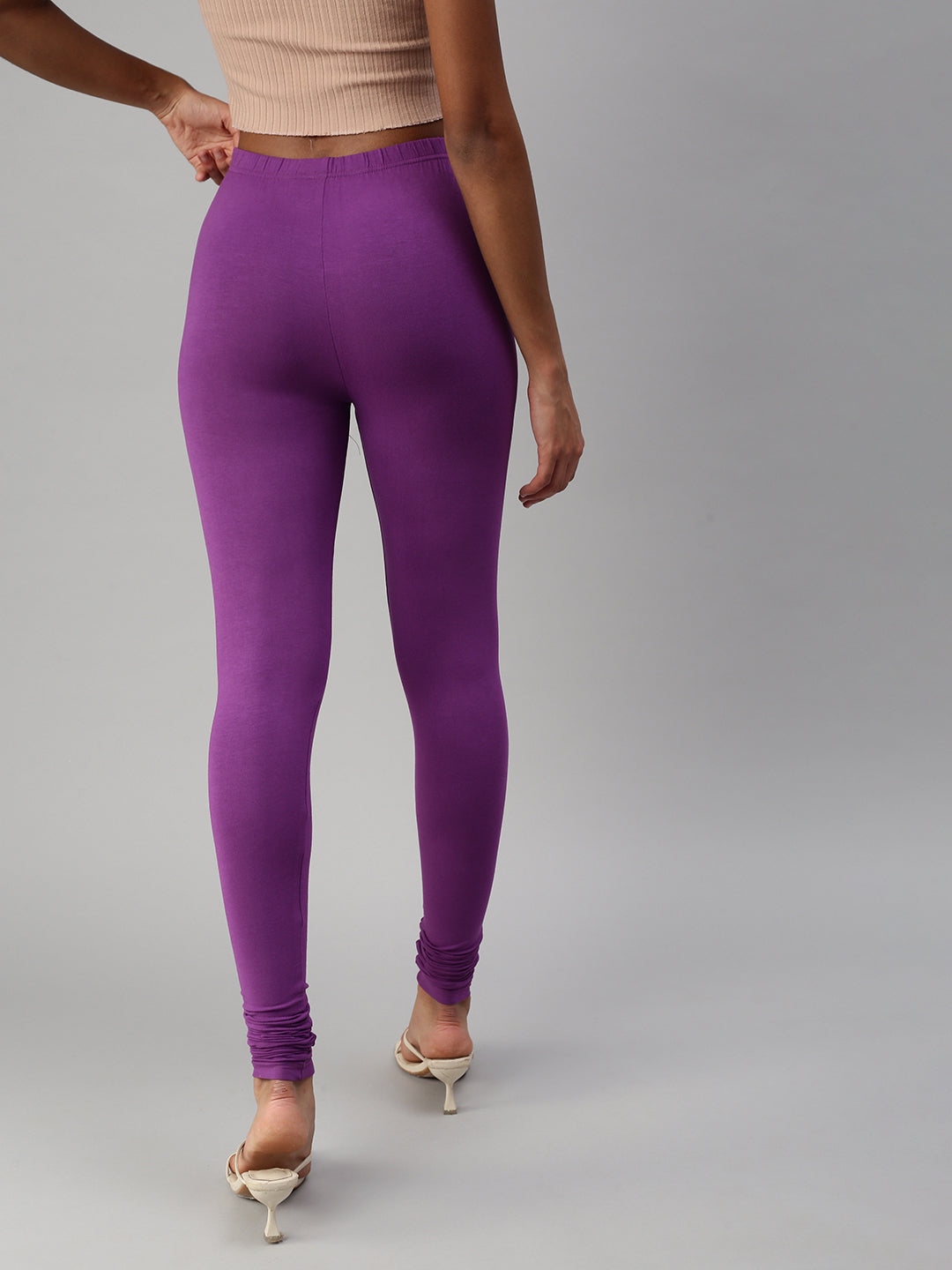 Prisma | Churidar Leggings-Violet Leggings