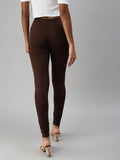 Prisma | Churidar Leggings-Brown Leggings