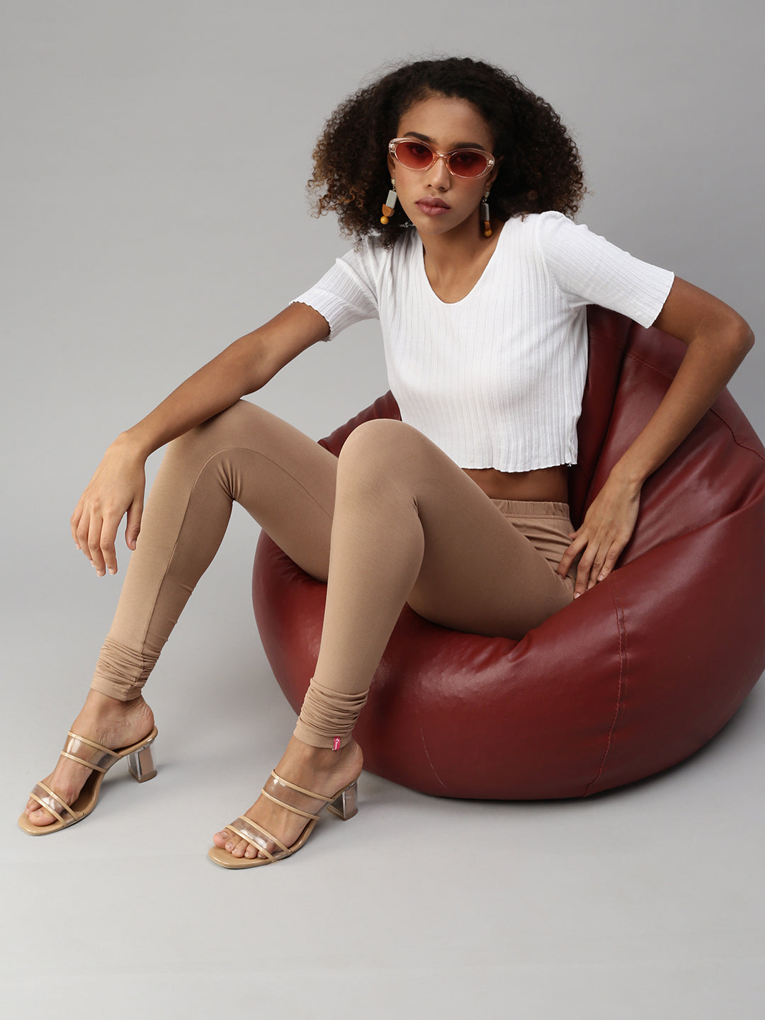 Prisma | Churidar Leggings-Nude Leggings