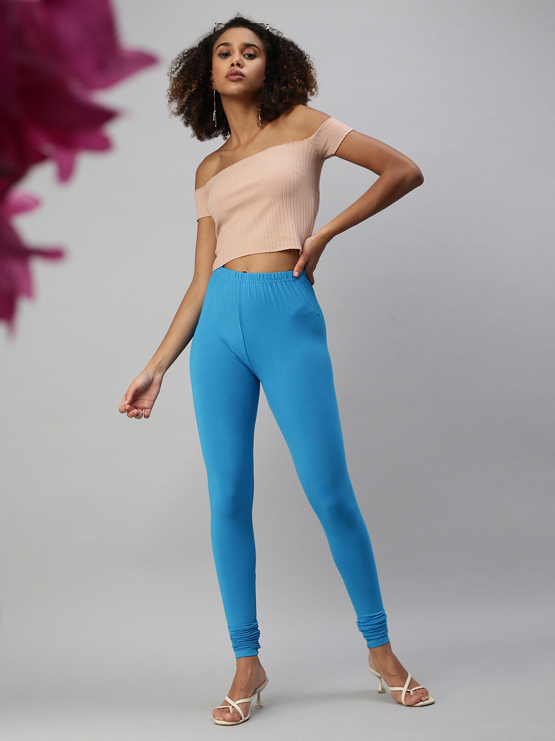 Prisma | Churidar Leggings-Marine Blue Leggings