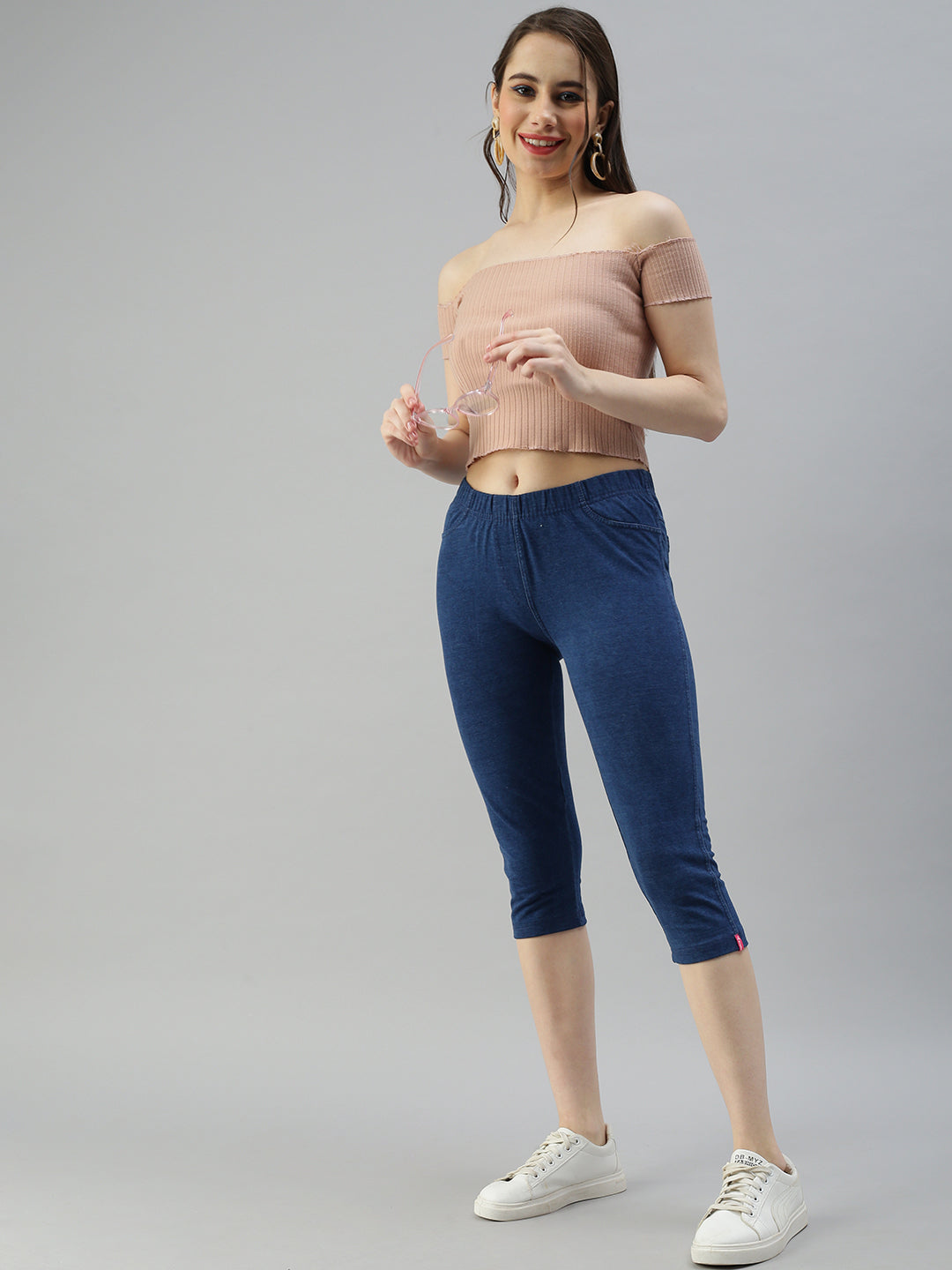Prisma | Jeggings Capri-Regular Blue Jeggings