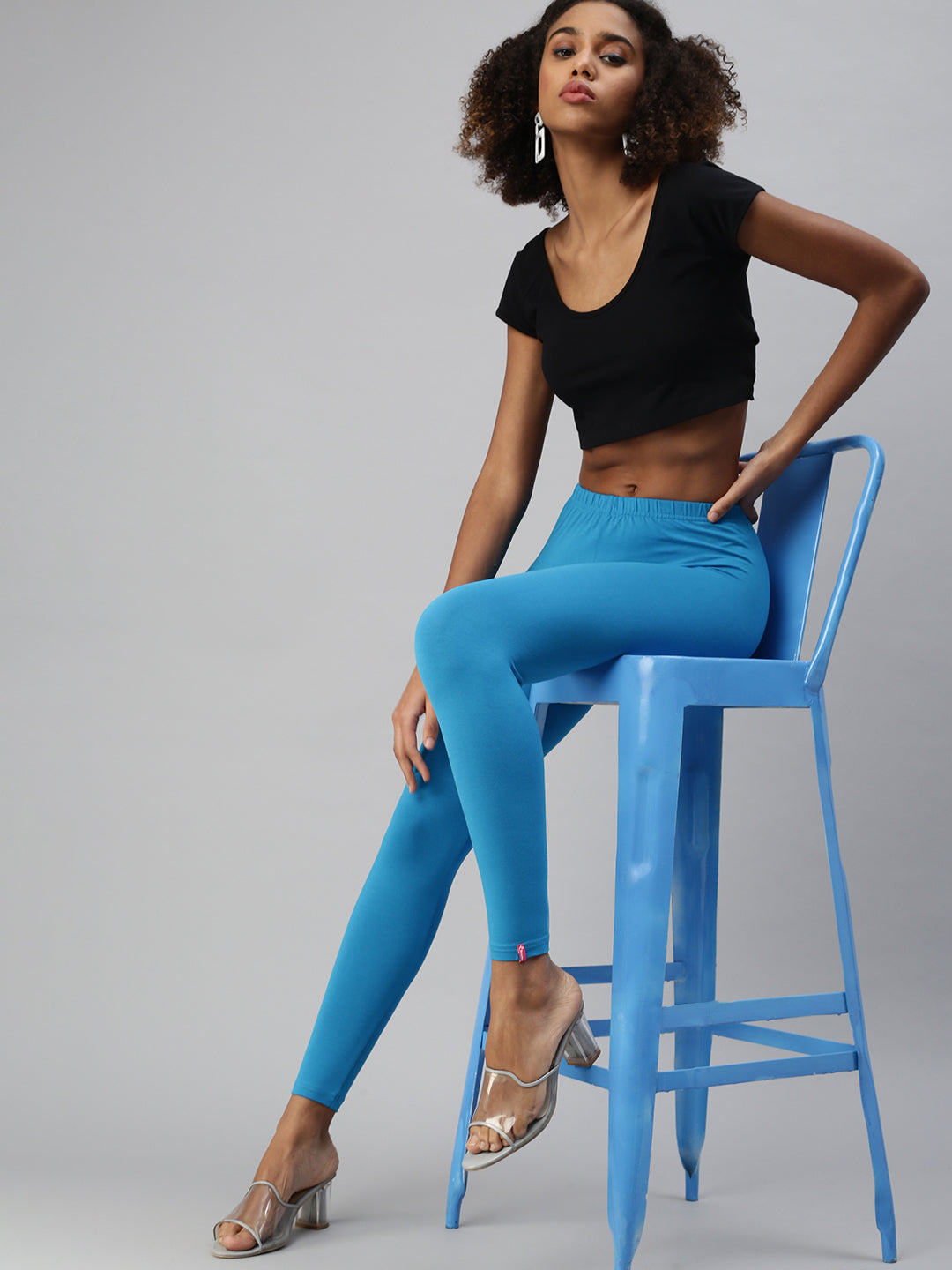 Prisma | Ankle Leggings-Marine Blue Leggings
