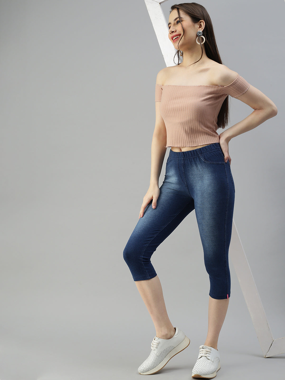 Prisma | Jeggings Capri-Texas Blue Jeggings