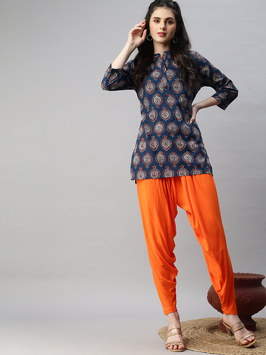 Prisma | Patiala-Orange Fashion Wears