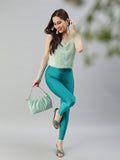 Prisma | Shimmer Leggings-Rama Green Leggings