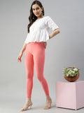 Prisma | Ankle Leggings-Peach Leggings