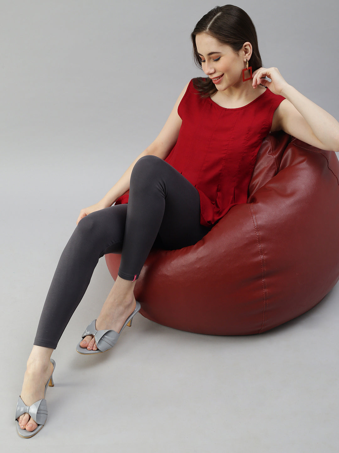 Prisma | Ankle Leggings-Slate Leggings