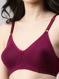 Prisma | Daily Fit(Moulded Basic Bra)-Plum Lingerie