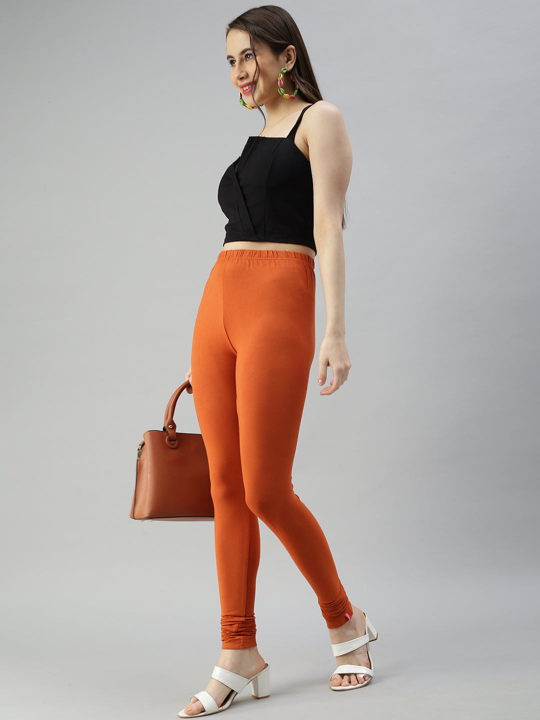 Prisma | Churidar Leggings-Spice Leggings