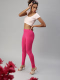 Prisma | Churidar Leggings-Rani Pink Leggings