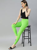 Prisma | Ankle Leggings-Grass Green Leggings