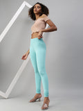 Prisma | Churidar Leggings-Aquamarine Leggings