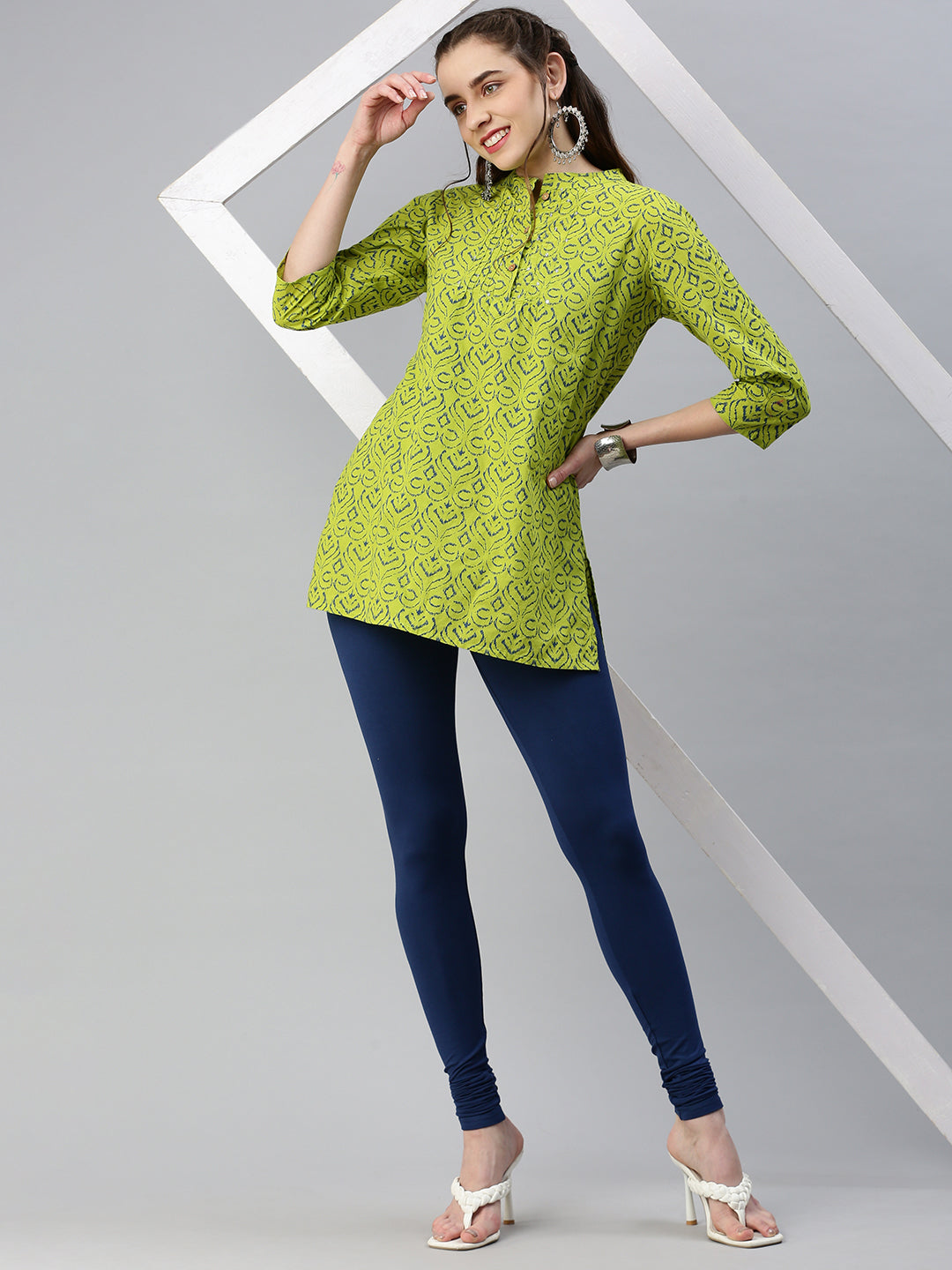 Prisma | Churidar Leggings-Indigo Leggings