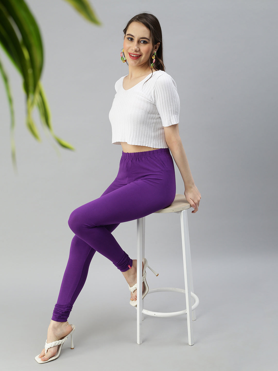 Prisma | Churidar Leggings-Orchid Leggings