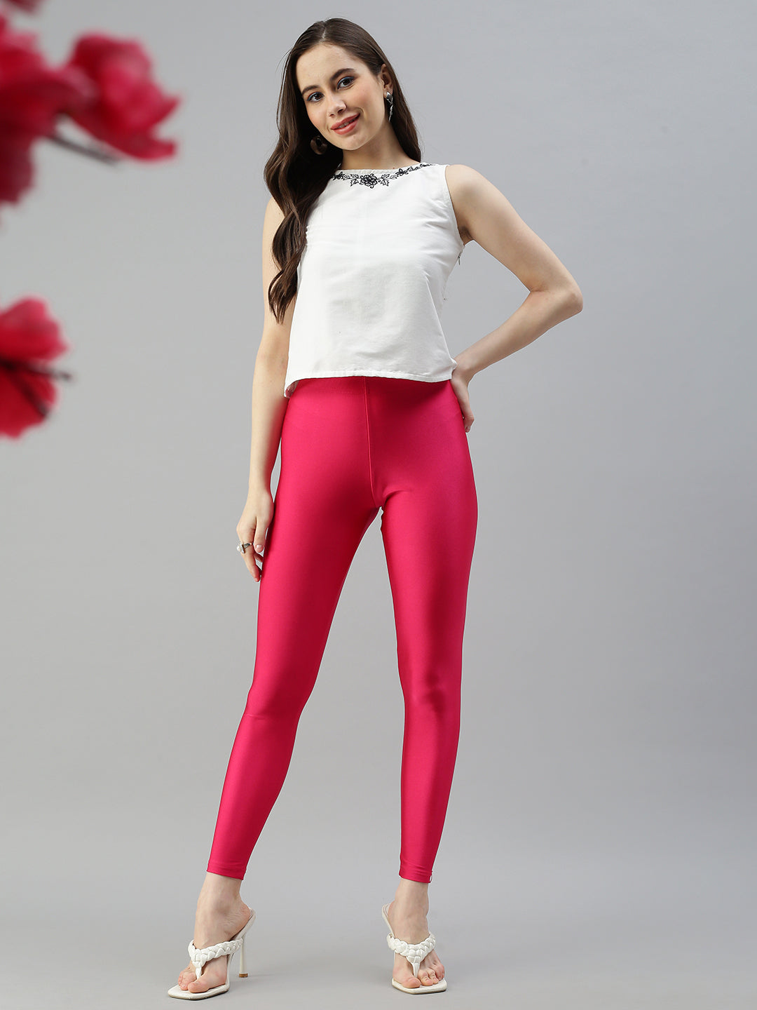 Prisma | Shimmer Leggings-Strawberry Leggings