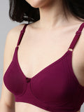 Prisma | Body Fit ( Moulded Encircle Bra)-Plum Lingerie