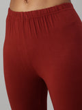 Prisma | Ankle Leggings-Cherry Brown Leggings