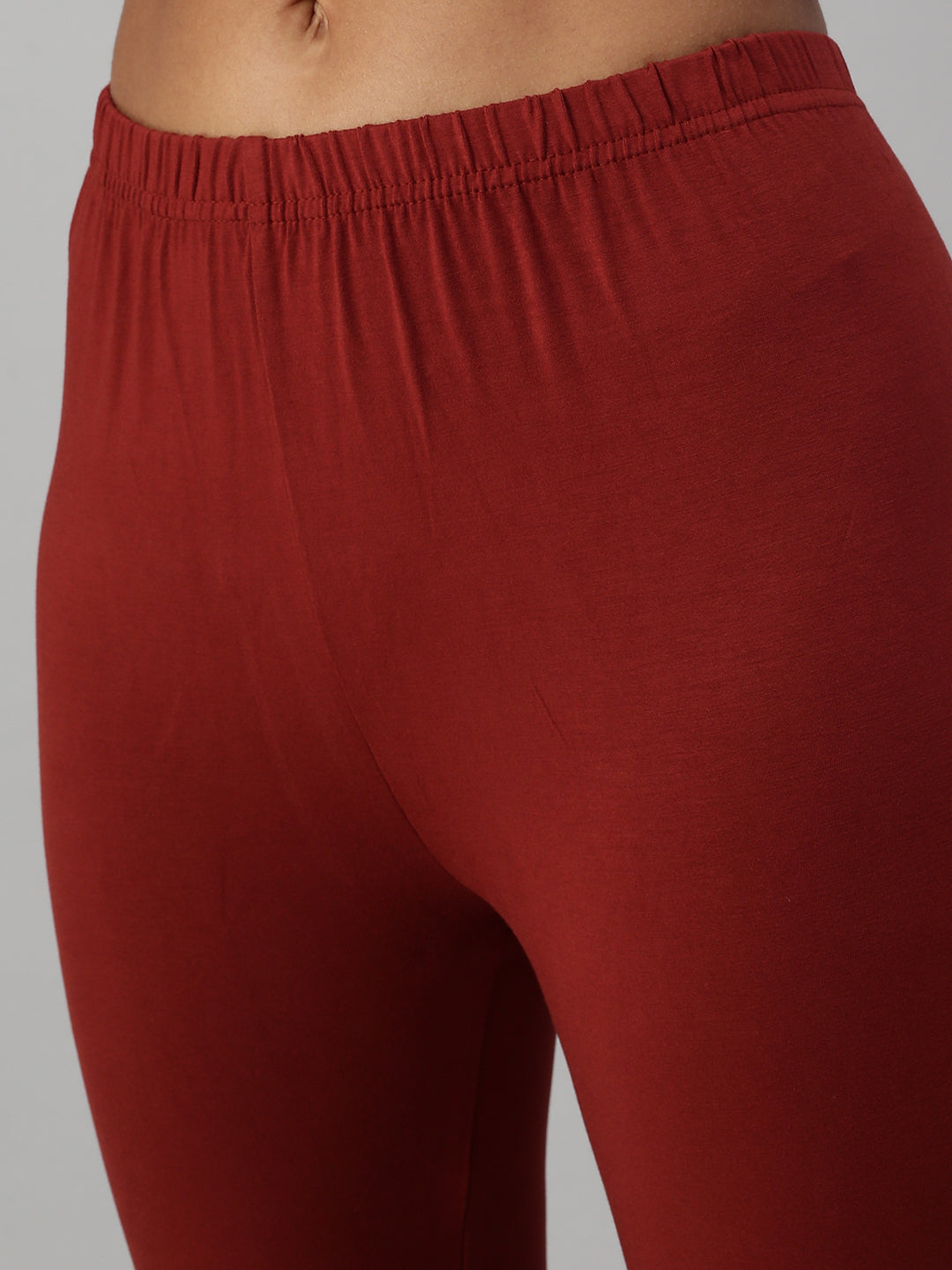 Prisma | Ankle Leggings-Cherry Brown Leggings