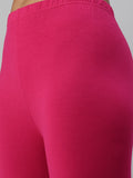 Prisma | Ankle Leggings-Magenta Leggings