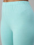 Prisma | Churidar Leggings-Aquamarine Leggings