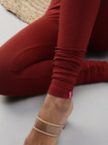Prisma | Churidar Leggings-Cherry Brown Leggings