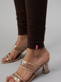 Prisma | Churidar Leggings-Brown Leggings