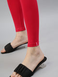 Prisma | Ankle Leggings-Crimson Red Leggings