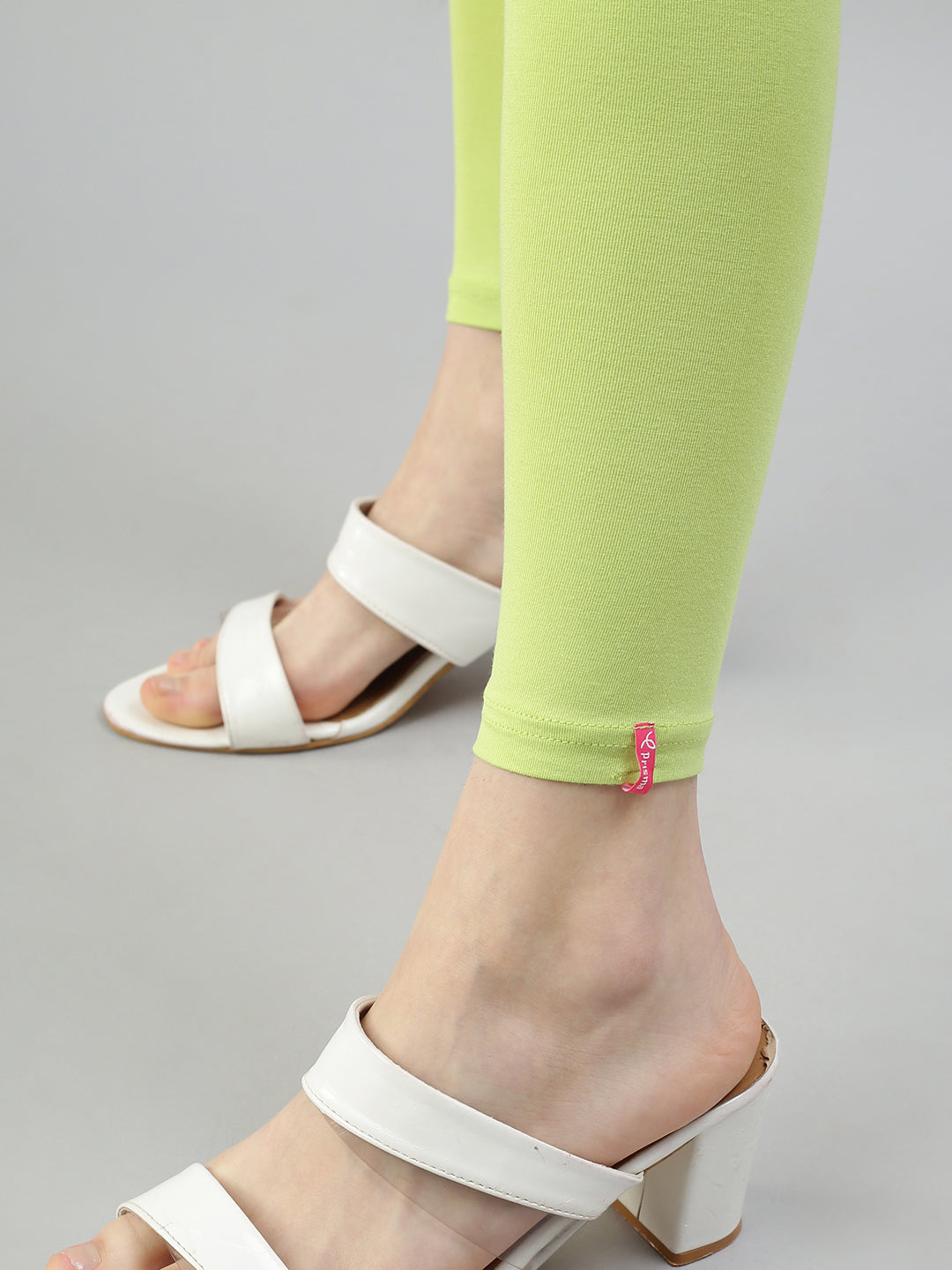 Prisma | Ankle Leggings-Lime Green Leggings