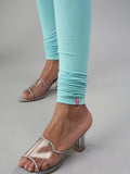 Prisma | Churidar Leggings-Aquamarine Leggings