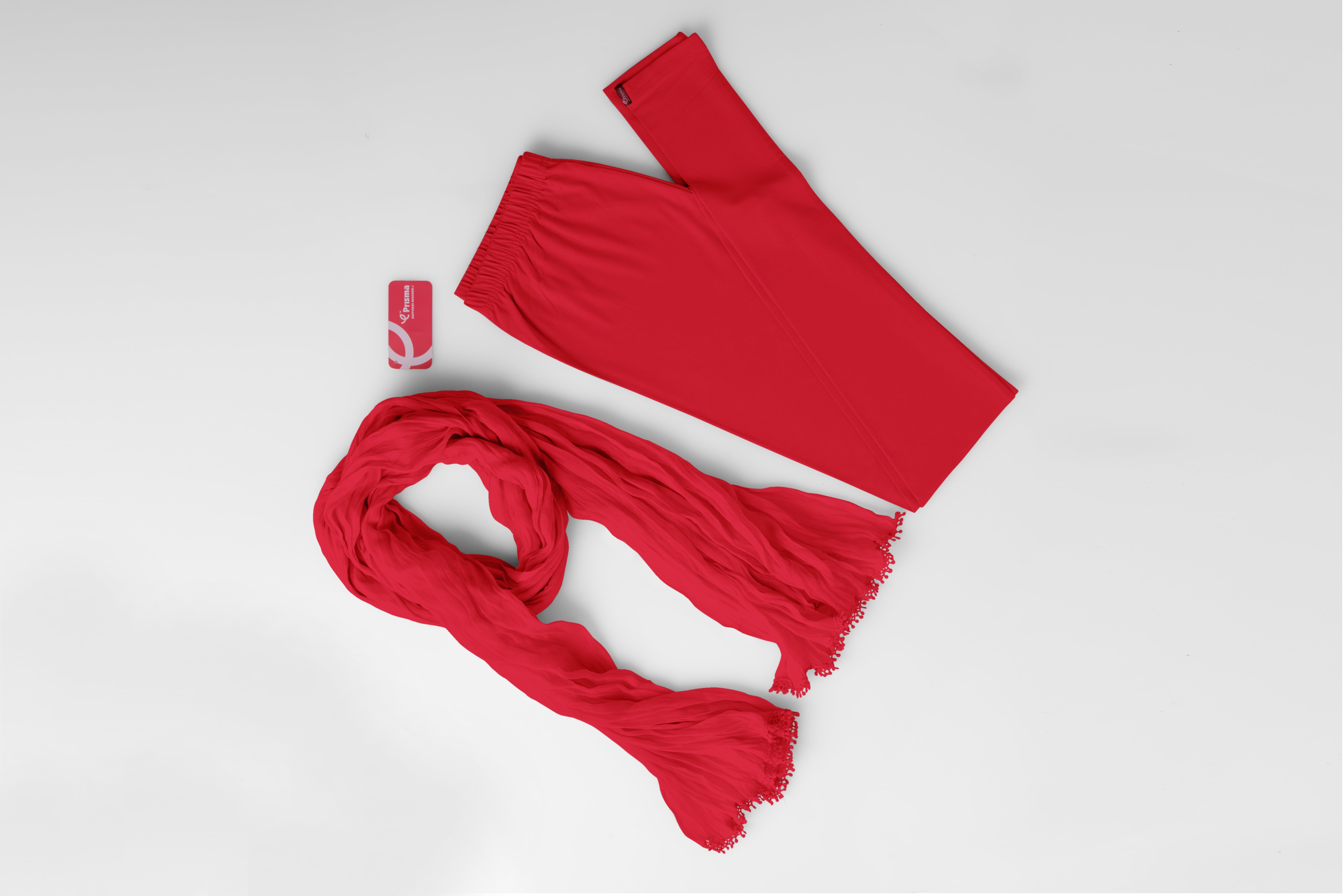 Churidar Leggings-Apple Red