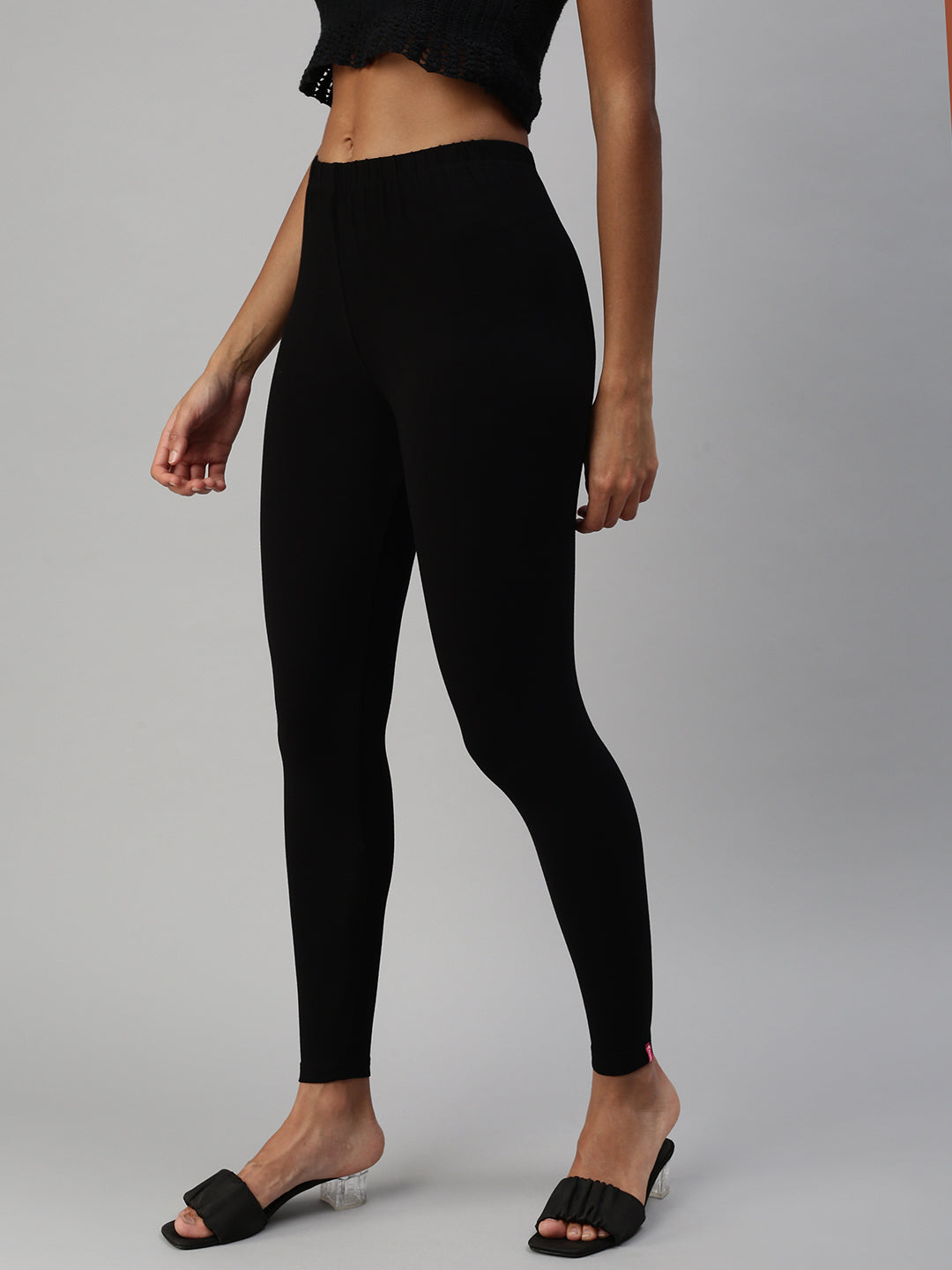 Prisma | Ankle Leggings-Black Leggings