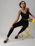 Prisma | Ankle Leggings-Black Leggings