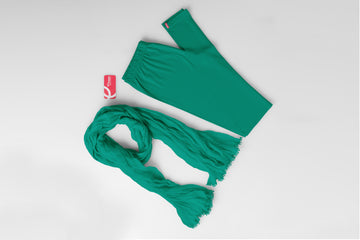 Dupatta-Rama Green