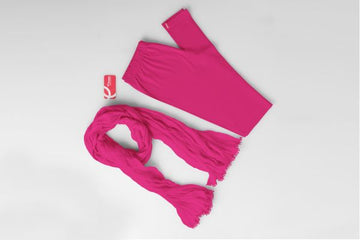 Dupatta-Rani Pink