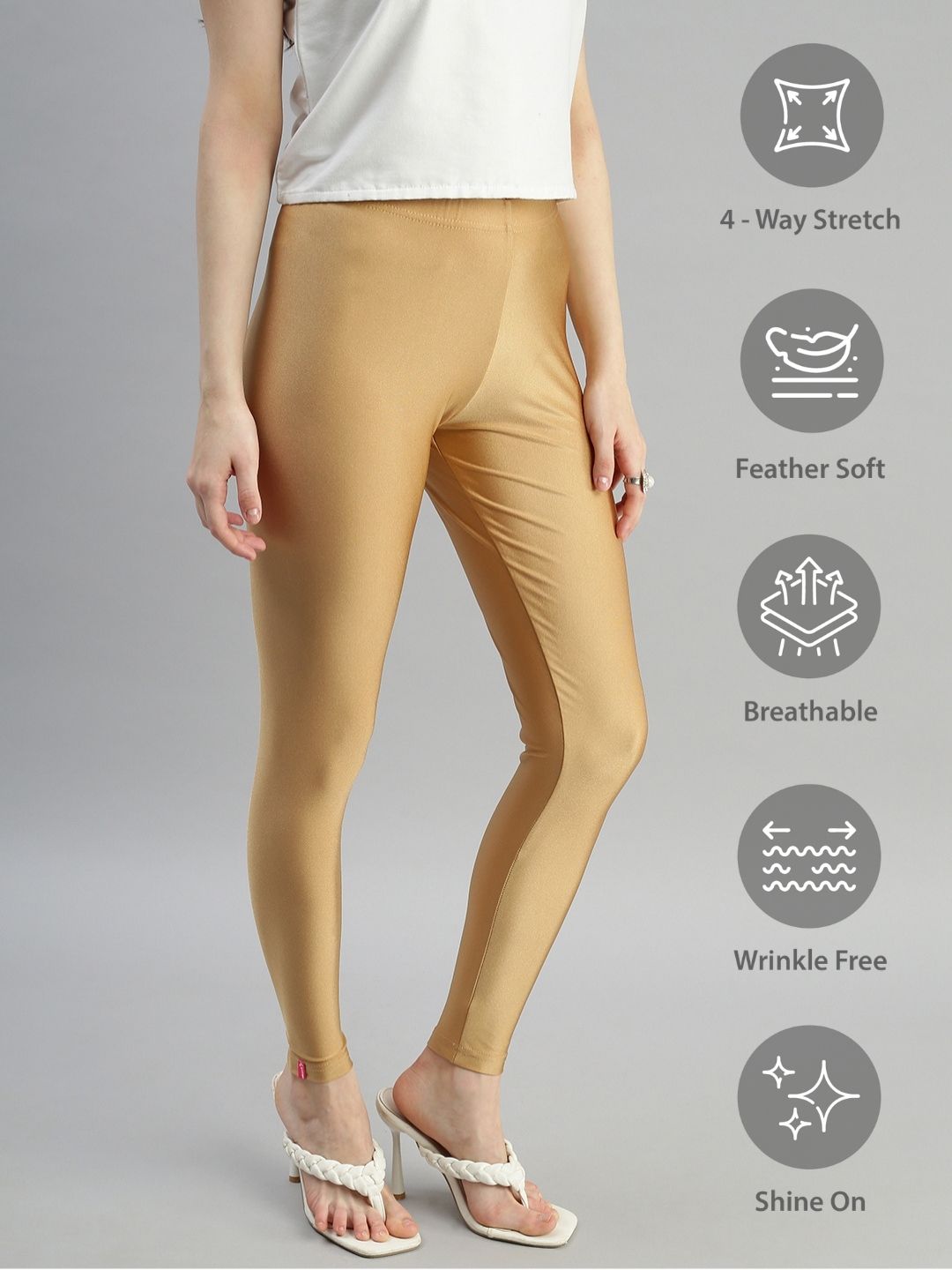Prisma | Shimmer Leggings-Super Gold Leggings