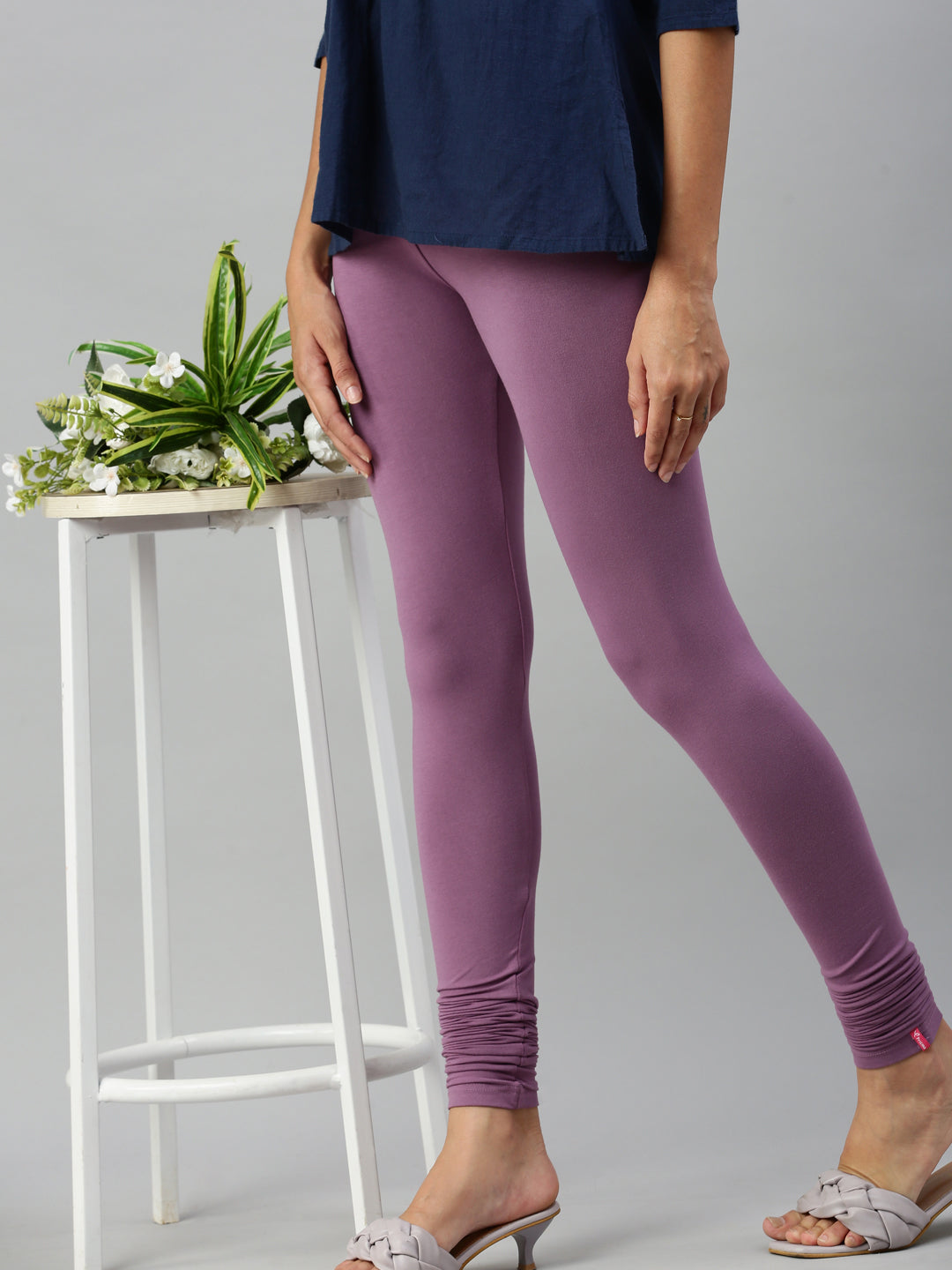 Purple Striped Ruffle Leggings - Purple Ruffle Leggings | Darling Little  Bow Shop