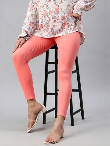 Prisma | Knitted Kurti Pant-Peach Fashion Wears