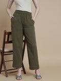 Prisma | Muslin Pant - Privé Collection by Prisma - Olive Fashion Wears
