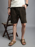 Prisma | Bermudas Zip-Olive Athleisure