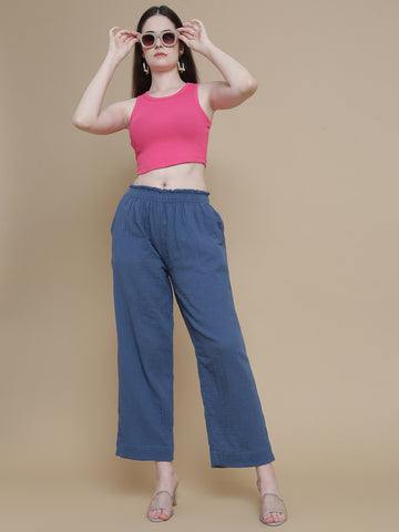 Prisma | Muslin Pant - Privé Collection by Prisma - Jean Blue Fashion Wears