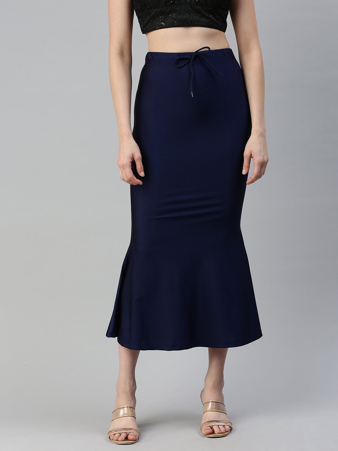 Cotton Saree Shaper-Navy