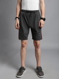 Prisma | Bermudas Zip-Charcoal Melange Athleisure