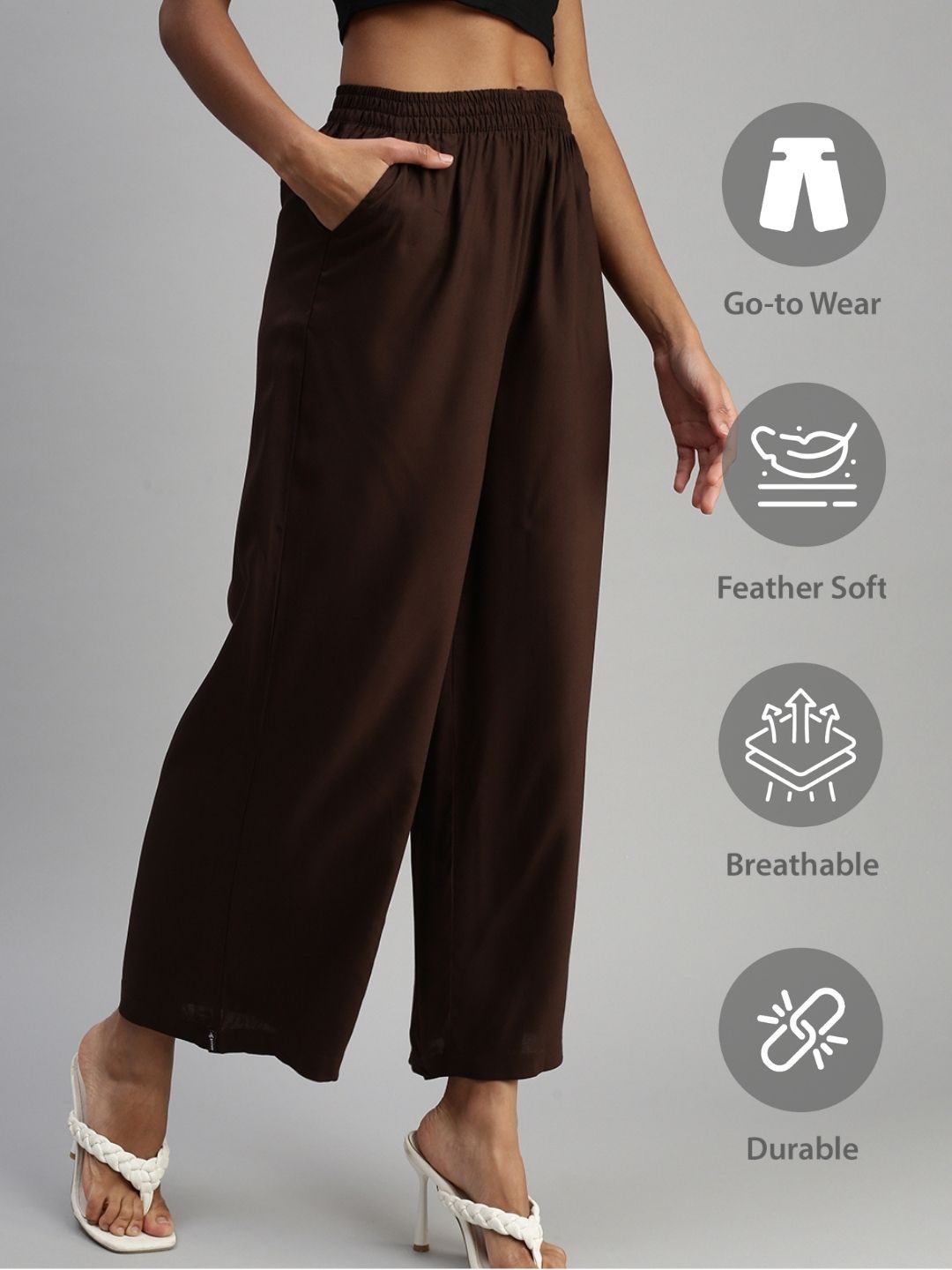 Prisma | Palazzo-Brown Fashion Wears