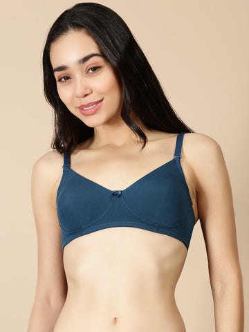 Tee Fit ( Moulded Concealed Kurthi / T-Shirt Bra)-Teal